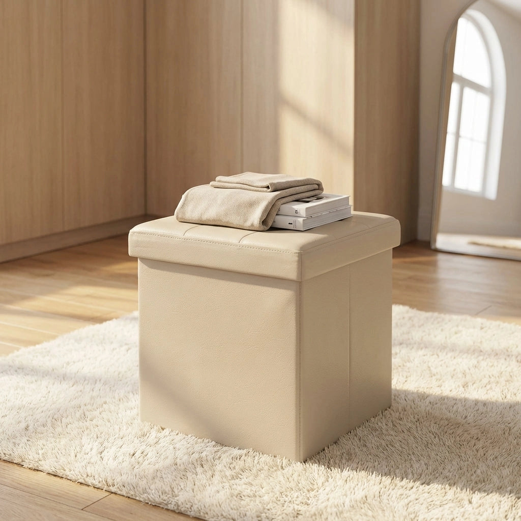 Pouf contenitore in similpelle - MADDOX