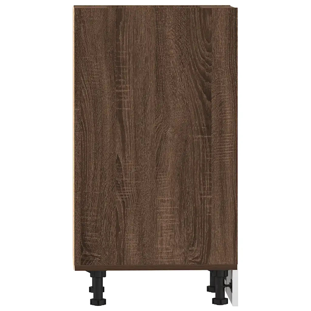 Armadio Inferiore Â“RigaÂ” Rovere Marrone 40x44,5x81,5 cm