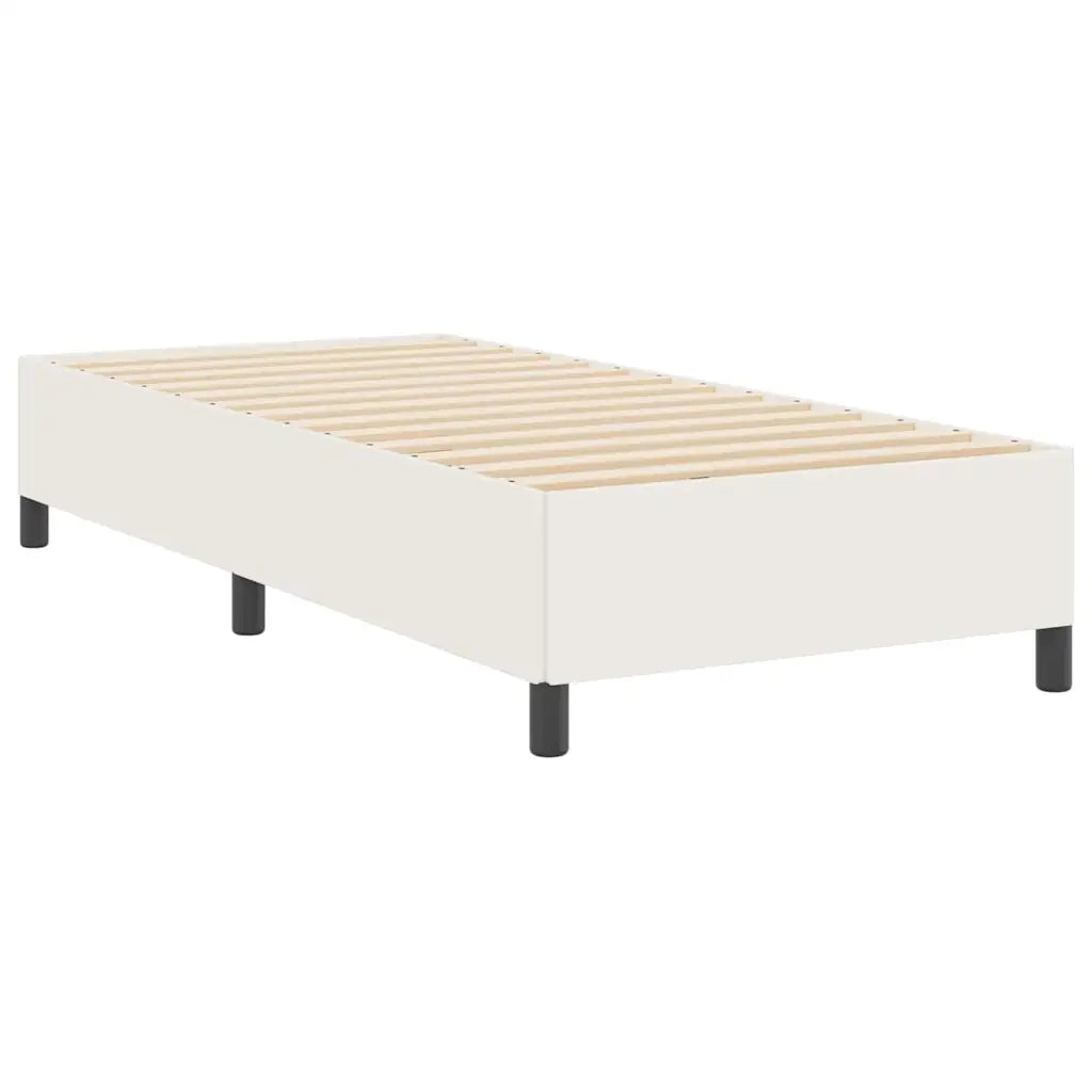 Letto a molle Crema 90 x 200 cm Tessuto in Cords 42006949