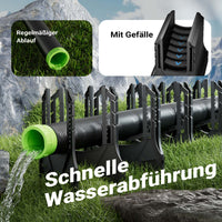 Supporto per tubi acqua di scarico camper caravan e roulotte 4,5 m, estensibile per tubazioni fino a Ø 94 mm, per smaltimento acque nere e grigie in campeggio