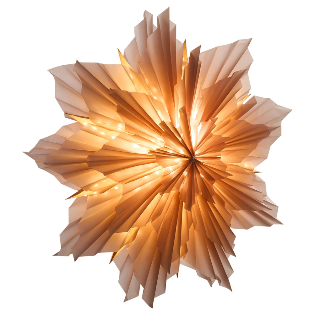 Decorazione da appendere Stella Rosa Paralume di carta Decorazione natalizia a forma di stella