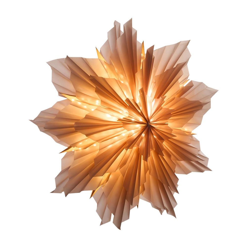 Decorazione da appendere Stella Rosa Paralume di carta Decorazione natalizia a forma di stella