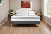 Pacchetto letto completo - Materasso 140x200cm + Box spring con doghe (kit) + 2 cuscini + Piumino - Vital Relax