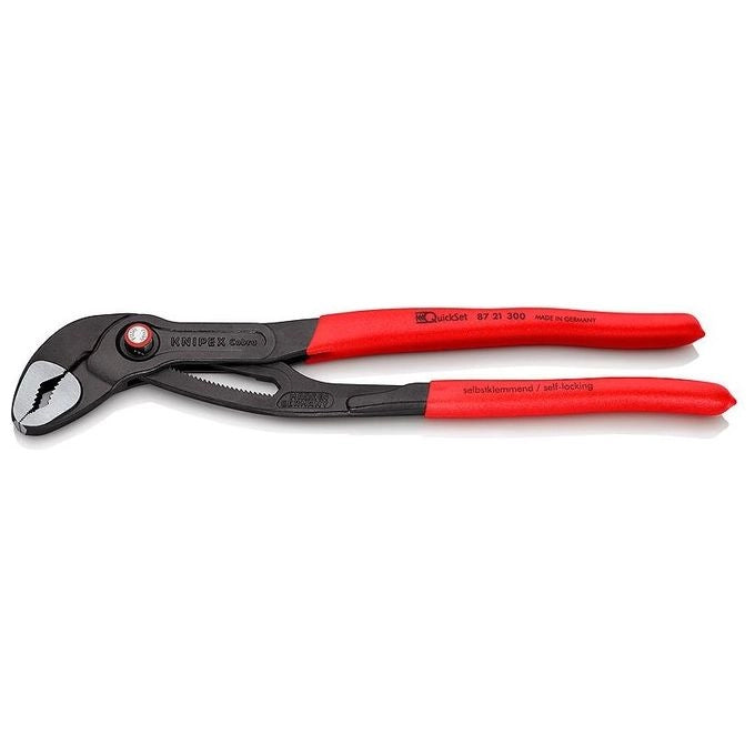 KNIPEX 87 21 300 Cobra QuickSet Pinza regolabile 25 posizioni 70 mm 60 mm colore Grigio