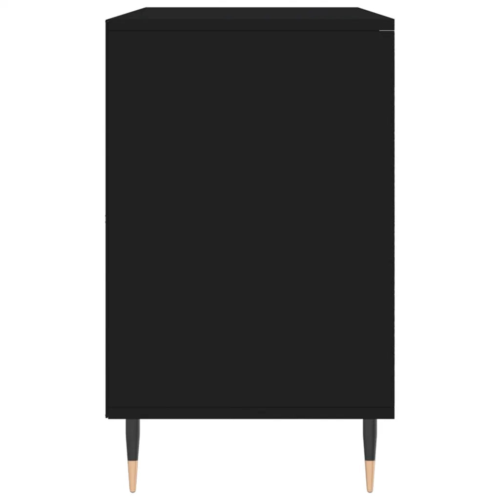 Scarpiera Nera 102x36x60 cm in Legno Multistrato 831405