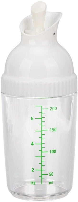 Scuola di Insalata 200ml - Ciotola per Condimenti - Scatola per Spezie - Con Coperchio - Materiale Sostenibile - Maniglia per Utilizzo Facile - Flacone per Salse