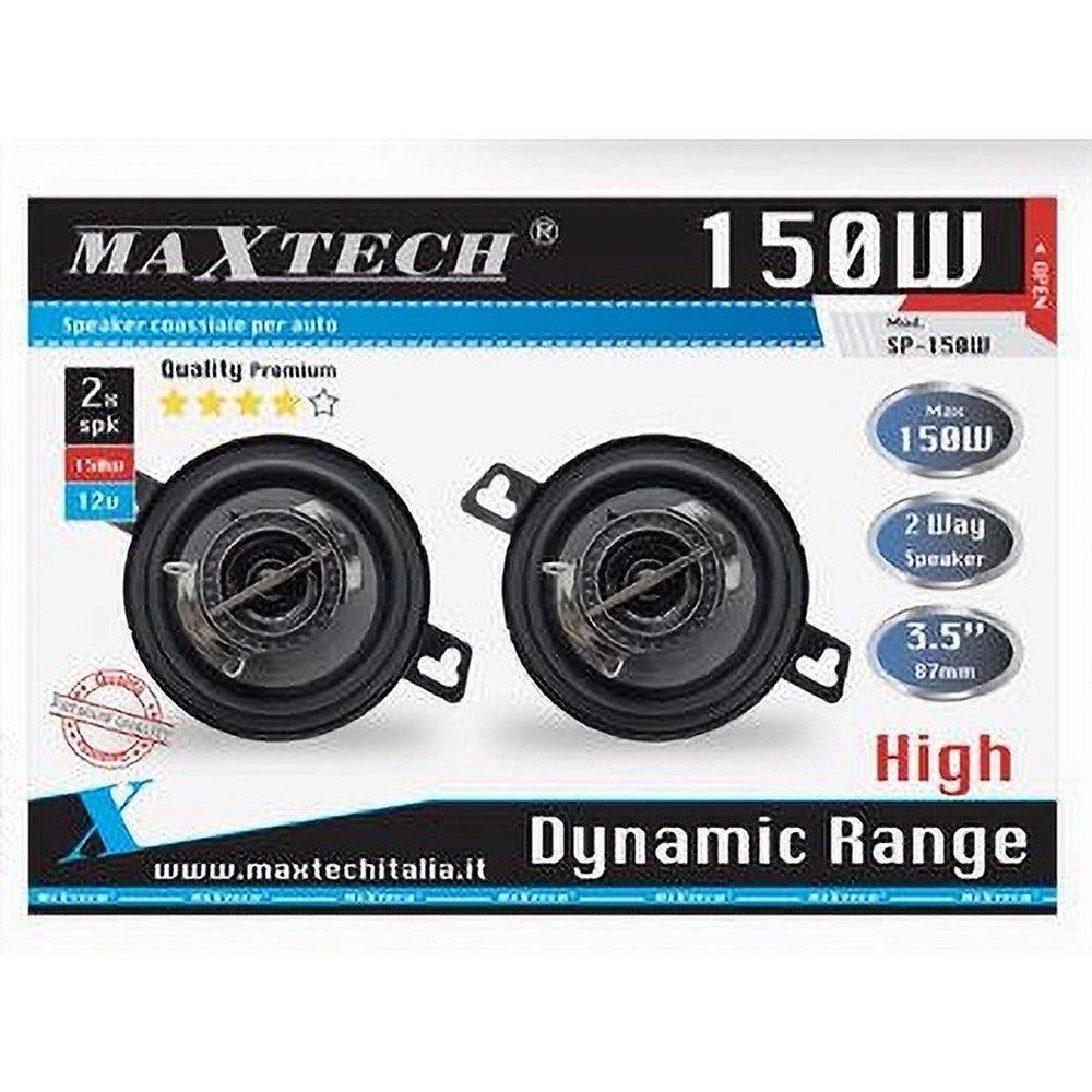Trade Shop - Casse Per Auto 150w 4 Vie Audio Volume Speaker Coassiale Musica Maxtech Sp-150w -