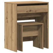 Toeletta | Tavolo da Trucco rovere artigianale 60 x 40 x 75 cm