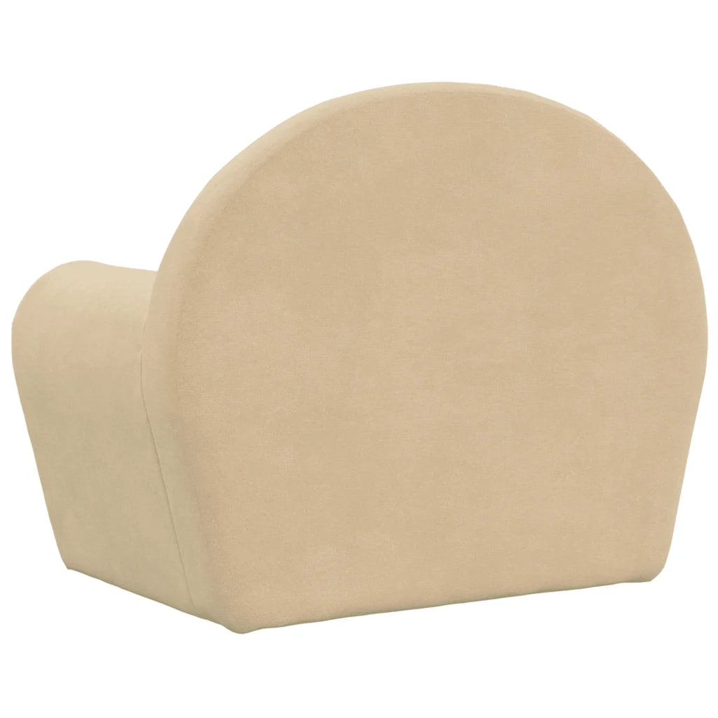 Divano Letto per Bambini-Sofa Letto-Daybed-Divanetto Crema in Morbido Peluche 695321