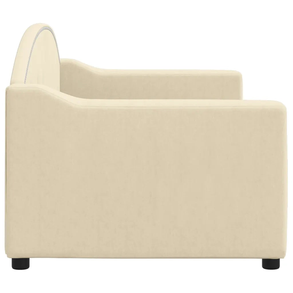 Letto da Giorno Crema 80x200 cm in Tessuto 354182