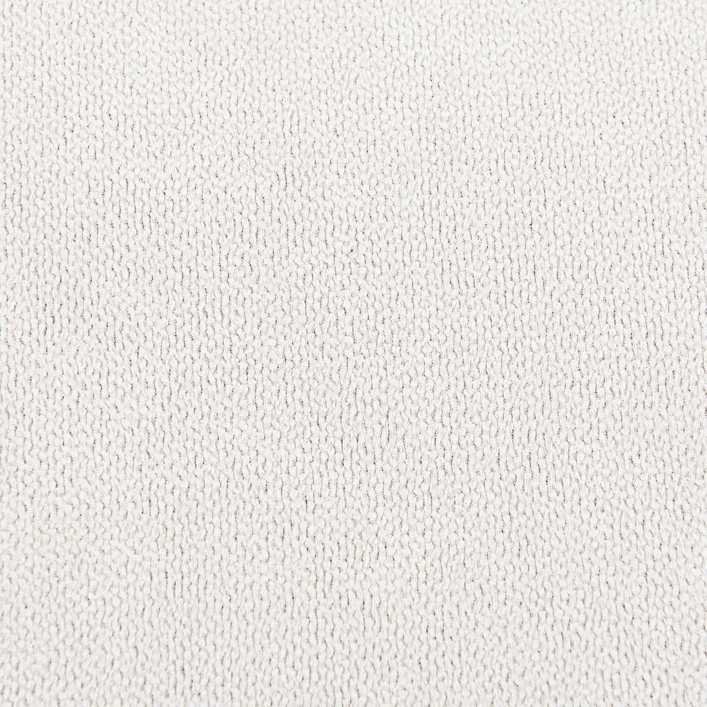 Poltrona Beige chiaro in poliestere con base girevole in ferro Due cuscini sfoderabili Schienale rotondo Soggiorno moderno in stile glam
