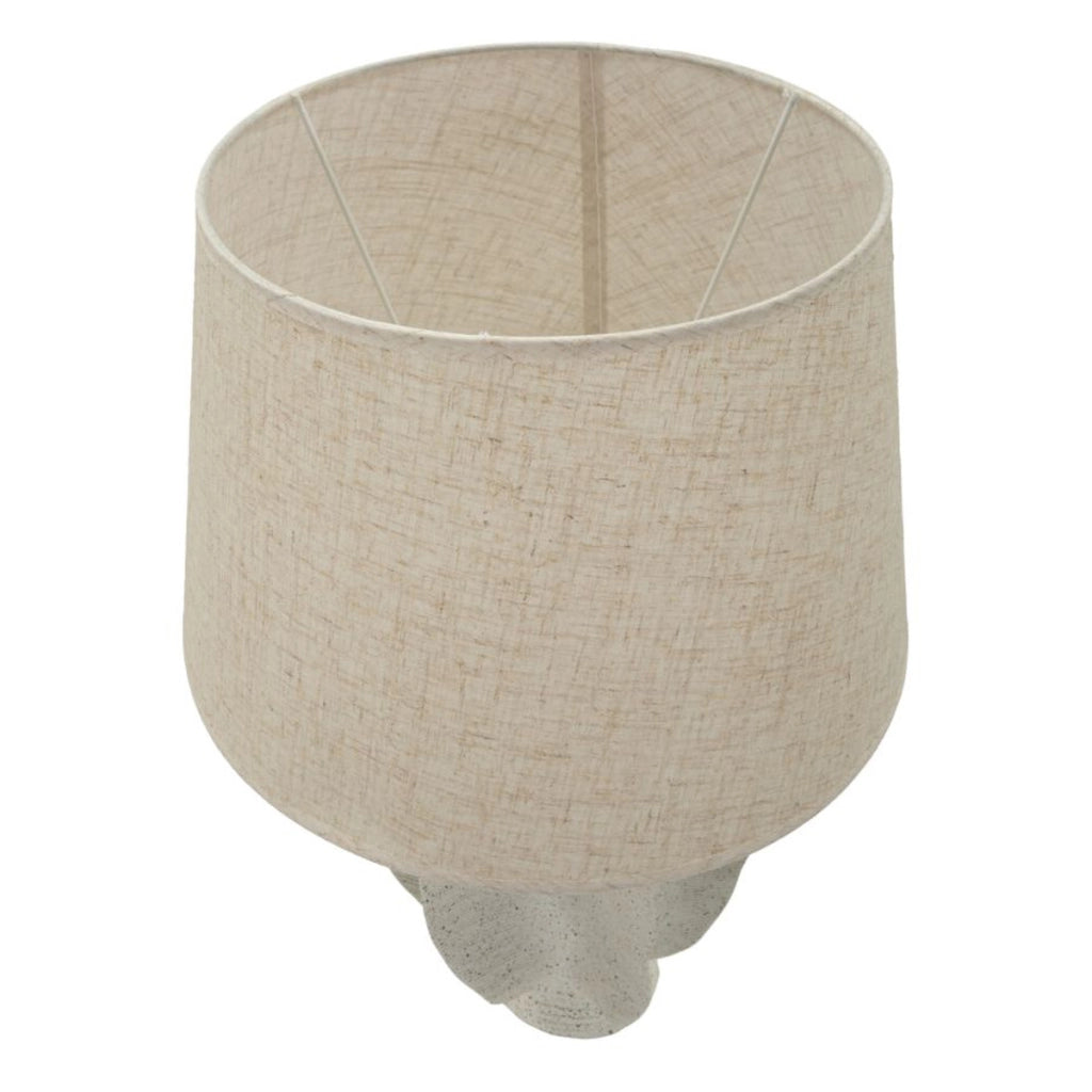 Lampada da Tavolo VKH1130, Bianco, Poliresina, 40x40x63 cm