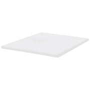 Coprimaterasso in schiuma bianca 160 x 200 cm comfort morbidezza