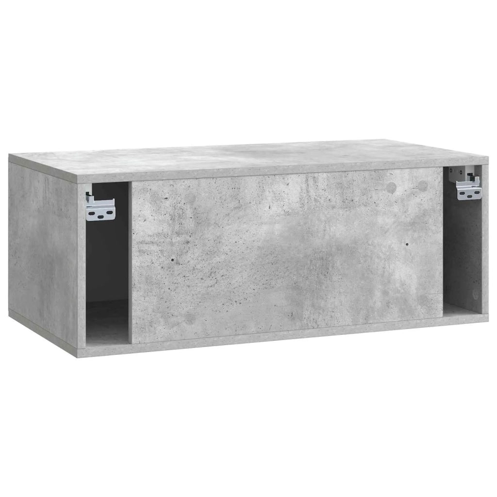Mobile Porta TV da Muro 78,5 x 41 x 30 cm Grigio Cemento