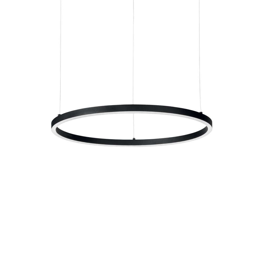 Sospensione Moderna Oracle Alluminio-Materie Plastiche Nero Led 32W 3000K