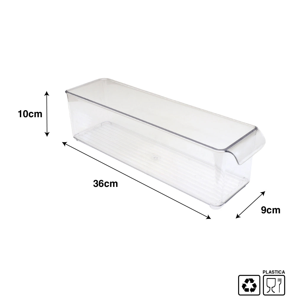 KIT SET 2 PZ MAURY'S VASCHETTA CONTENITORE PER FRIGORIFERO 36 X 10 X H9 CM