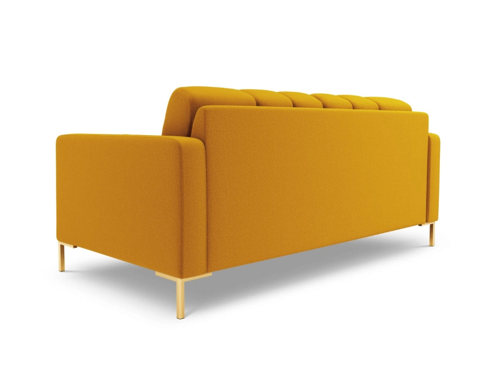 Cosmopolitan Design - Divano "Bali" 3 posti in tessuto strutturato giallo 