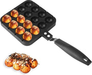 Panno per Frittelle di Polpo in Ottone - 16 Fessure - Antiaderente - Accessori Cucina