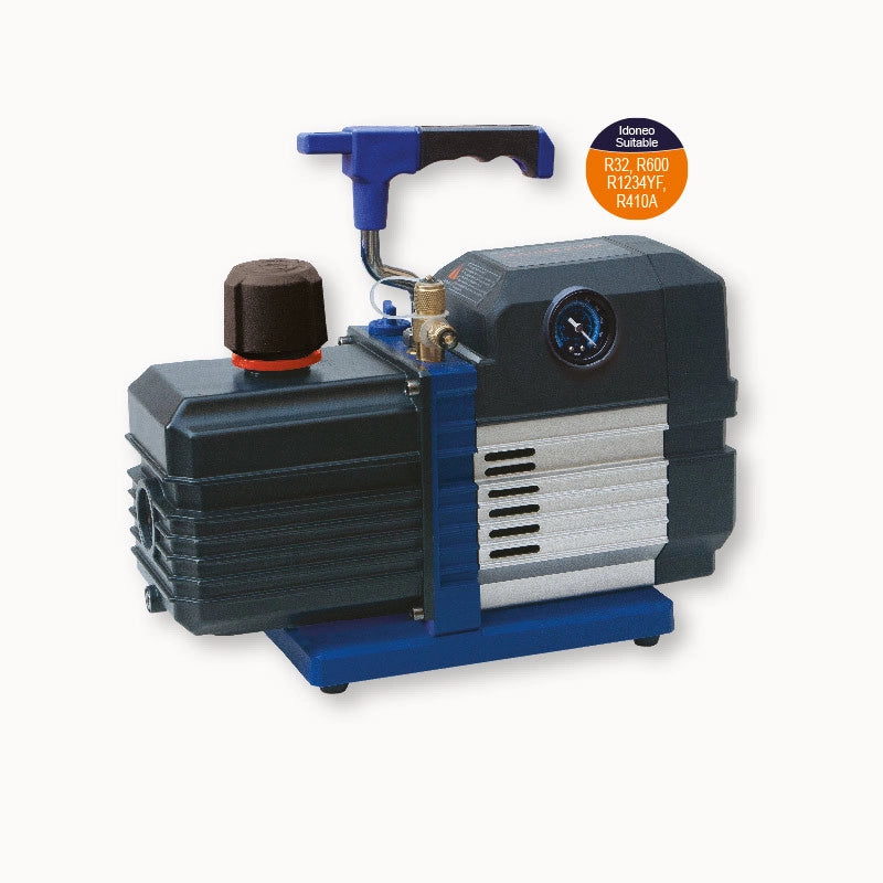 Pompa Vuoto Intelligente KLIMALINE 80 Lt/Min con Vacuometro ed Elettrovalvola incorporati Per Tutti i gas Refrigeranti