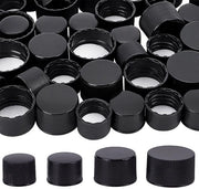 56 Pezzi di Cappuccio a Flessa in Plastica con Rivestimento a Schiuma - 4 Dimensioni - Interno 18/24/28 mm - Cappucci a Flessa Piane e Ronde