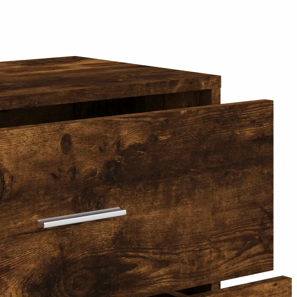 Credenza Rovere Fumo 60x31x84 cm in Legno Multistrato 840503