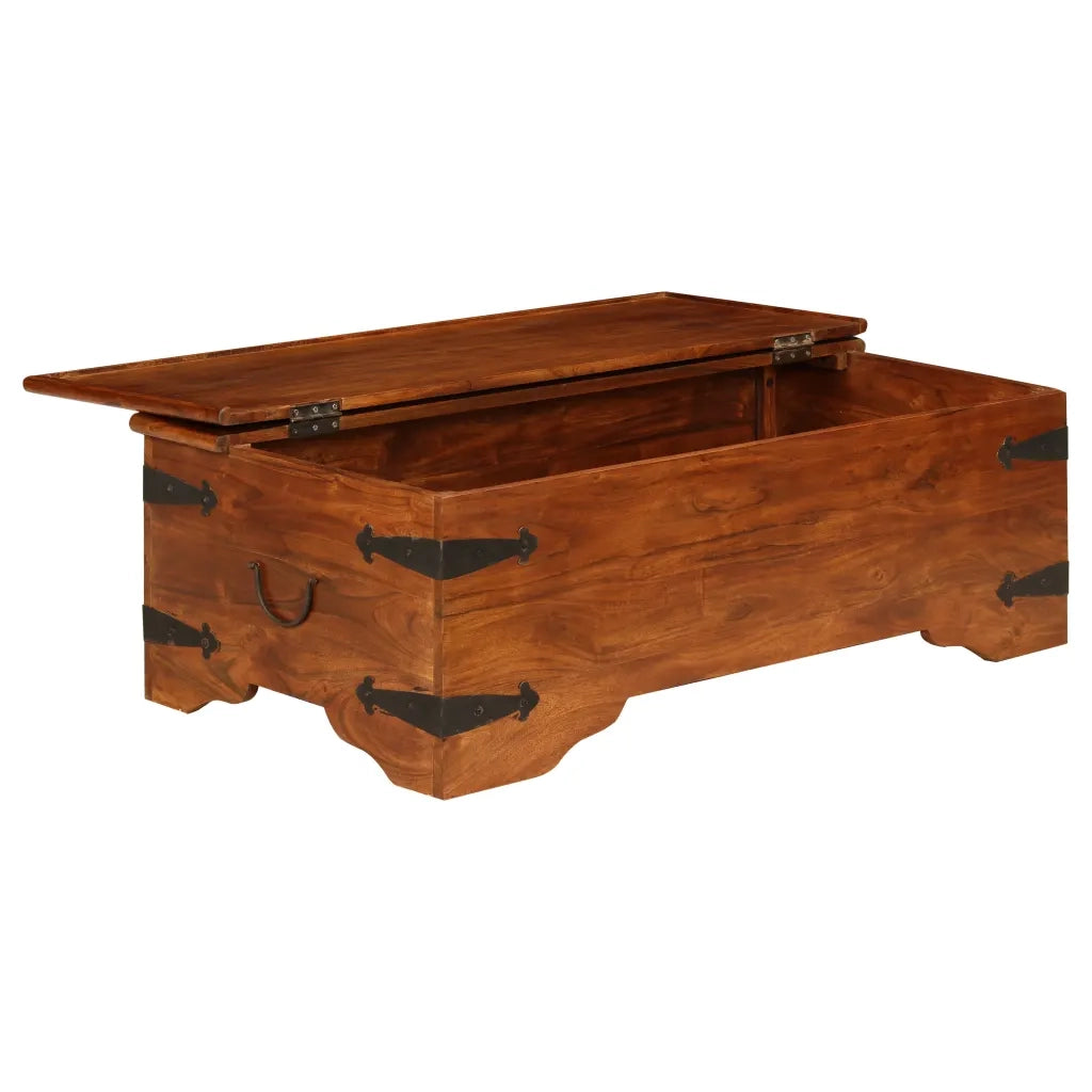 Tavolino da Salotto in Legno Acacia Finitura Miele 110x55x35 cm cod mxl 16382