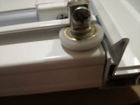 Box doccia acrilico - 2 lati, fisso piu' saloon (2 battenti) - Misura: 85 x 95 x h185 