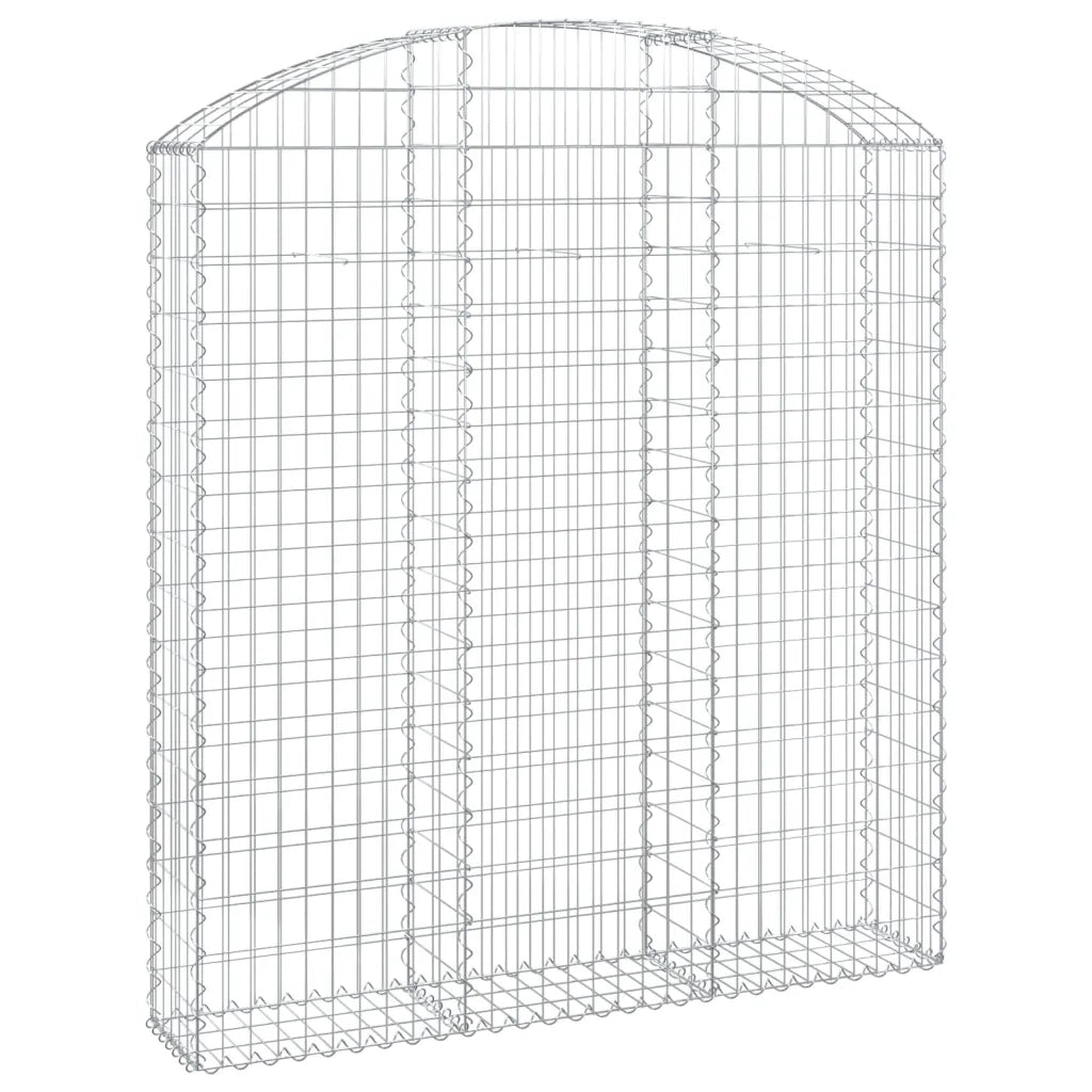 Cesto Gabbione ad Arco 150x30x160/180 cm Ferro Zincato 153448