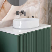 LAVABO DA APPOGGIO IN CERAMICA BIANCA MODELLO NOVA 50 - 19X37,5X13,5 CM  - BAR
