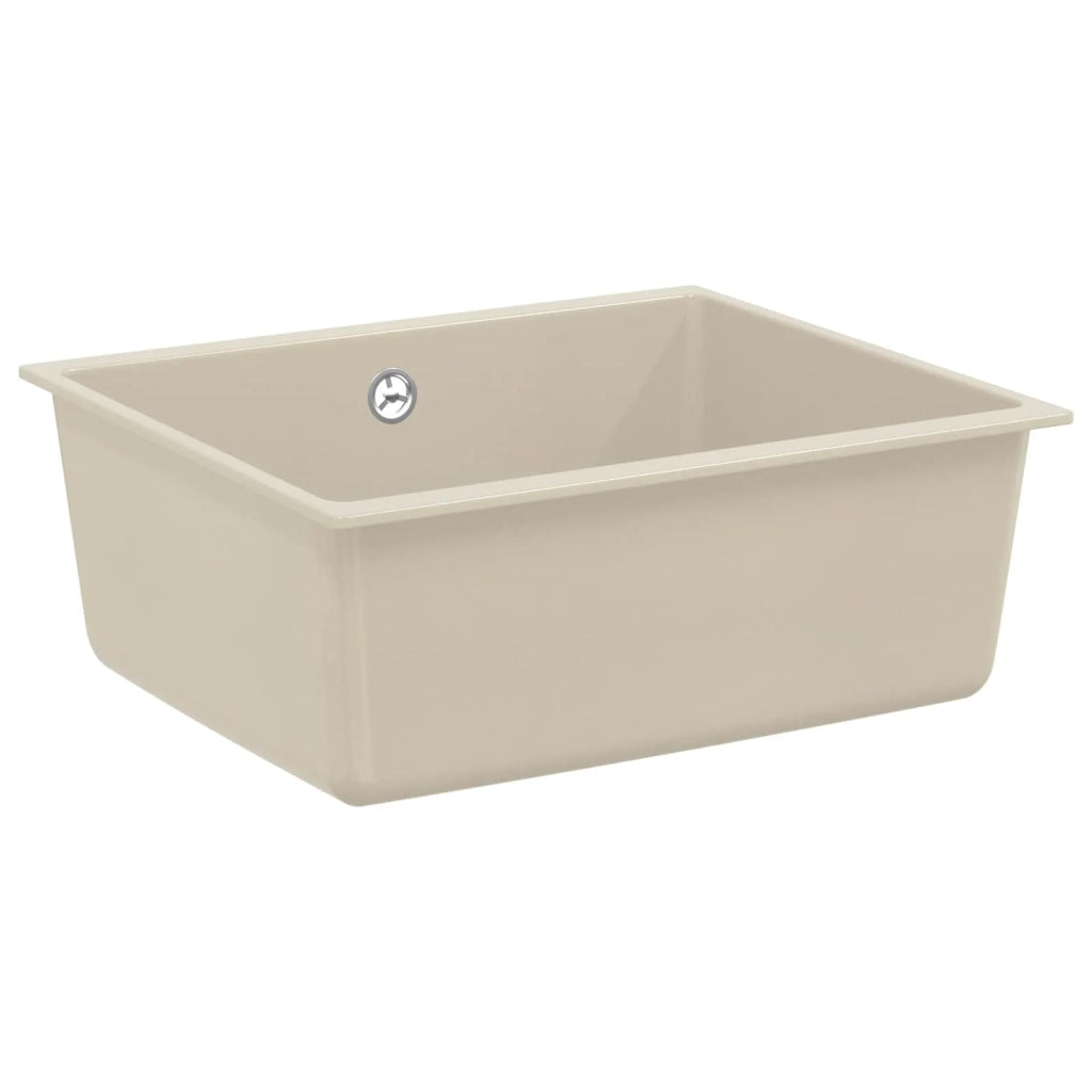Lavello Beige 530 x 460 mm 80% Quarzo e 20% Resina