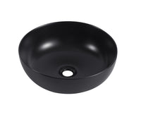 Bacinella d'appoggio lavabo diametro 41cm Nero Opaco