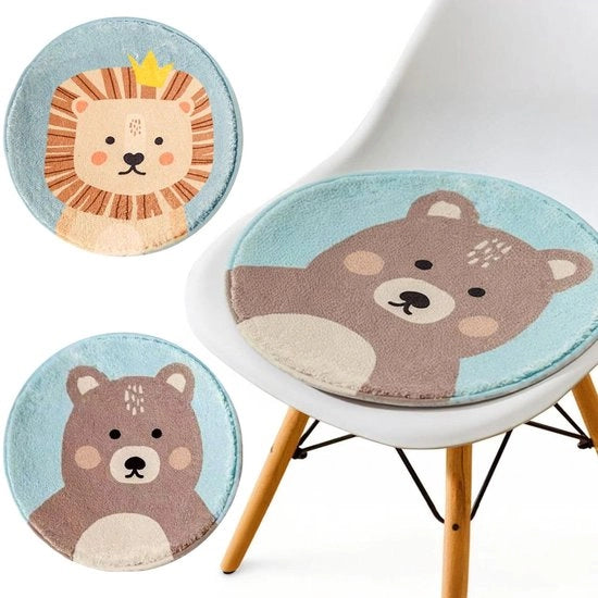 Set di 2 Insetti Antiscivolo per Sedia - Poggiatesta Rond - Poggiatesta per Bambini - 30 x 30 cm - Adatto per Interno/Esterno