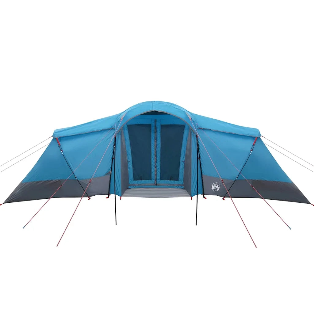 Tenda Familiare con tetto-Tenda da campeggio Blu e Grigio 721 x 335 x 212 cm