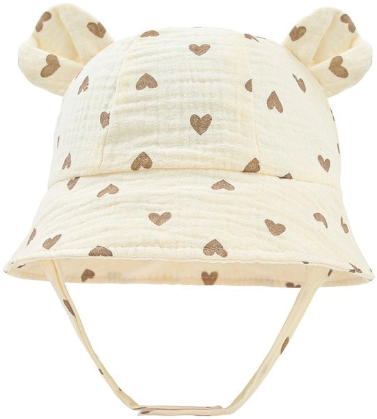 Unisex Bambino Cappello per Bambini da 1 anno in Pelle Naturale con Protezione UV  UPF 50+ - Marrone