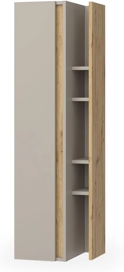 mobile bagno Edelin, Cachemire, 35 x 120 cm con 4 scomparti aperti, a parete per un'installazione flessibile in bagno