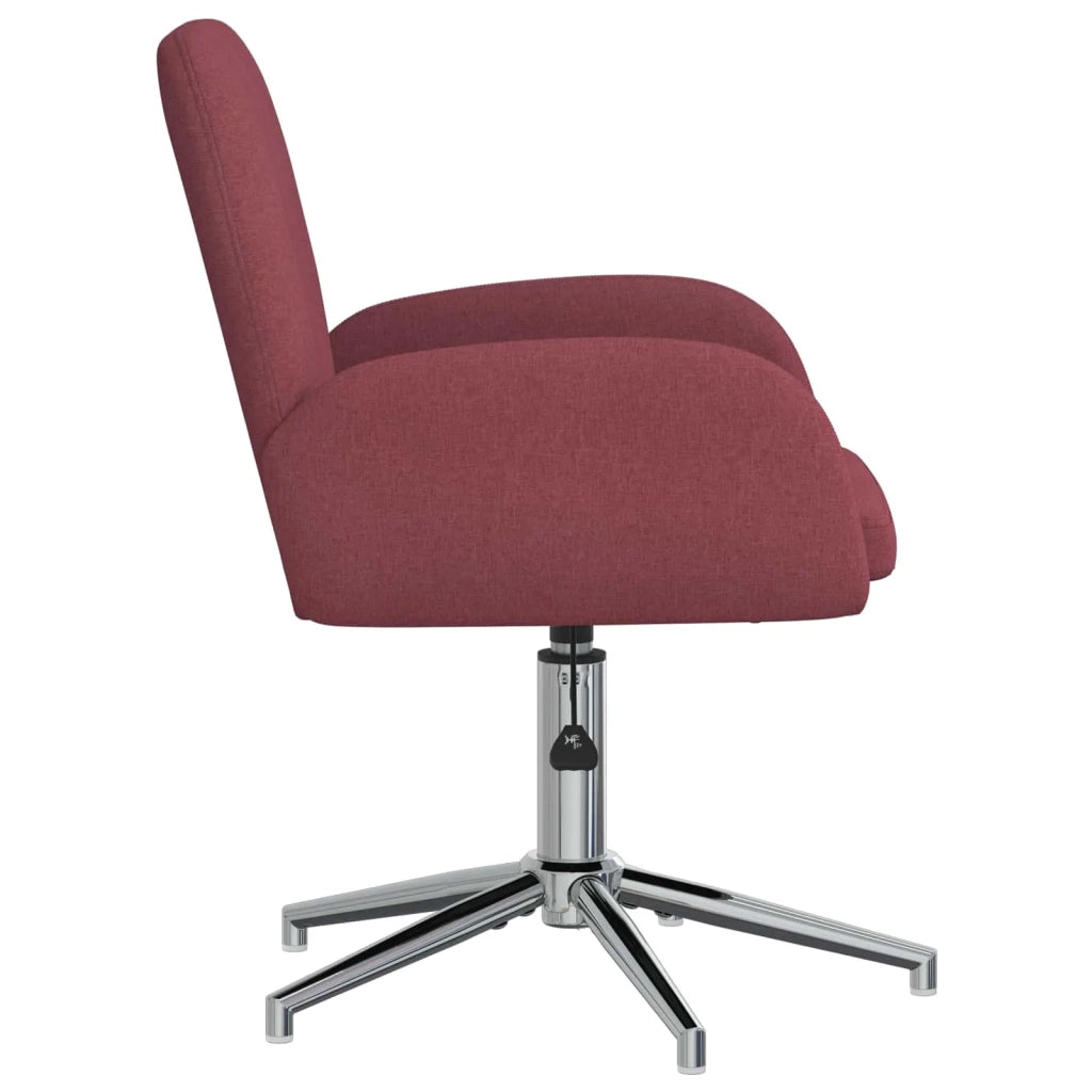Sedie da scrivania girevoli 4 pz 54 x 58 x 90 cm Rosso Vino 3428306