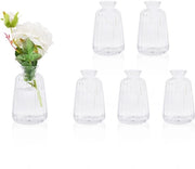 Set di vasi mini per decorazione di tavola (11×6,5 cm) 6 pezzi vasi di vetro per decorazione di tavola per matrimonio