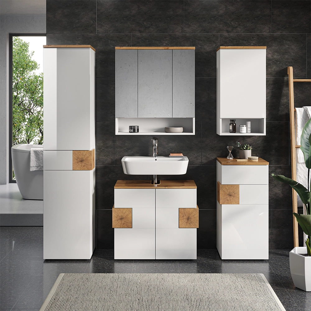 Vicco Mobile bagno Bianco 40 x 77.5 cm con 4 scomparti