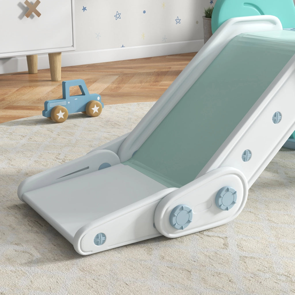 EasyComfort Scivolo per Bambini Pieghevole in Plastica Età 18 Mesi-3 Anni, 102x53x53cm, Verde