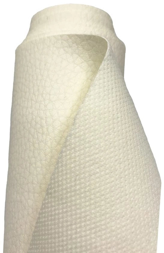 Imitazione di pelle acrilica corretta, impermeabile, stoffa, venduta per metro - 100 cm x 140 cm (parelcrème)