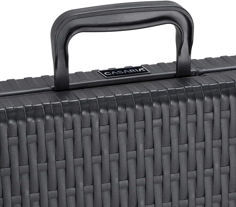 Tavolo da Giardino 183x76 cm Pieghevole Resistente Maniglia per Trasporto in Rattan da Balcone Terrazza Campeggio