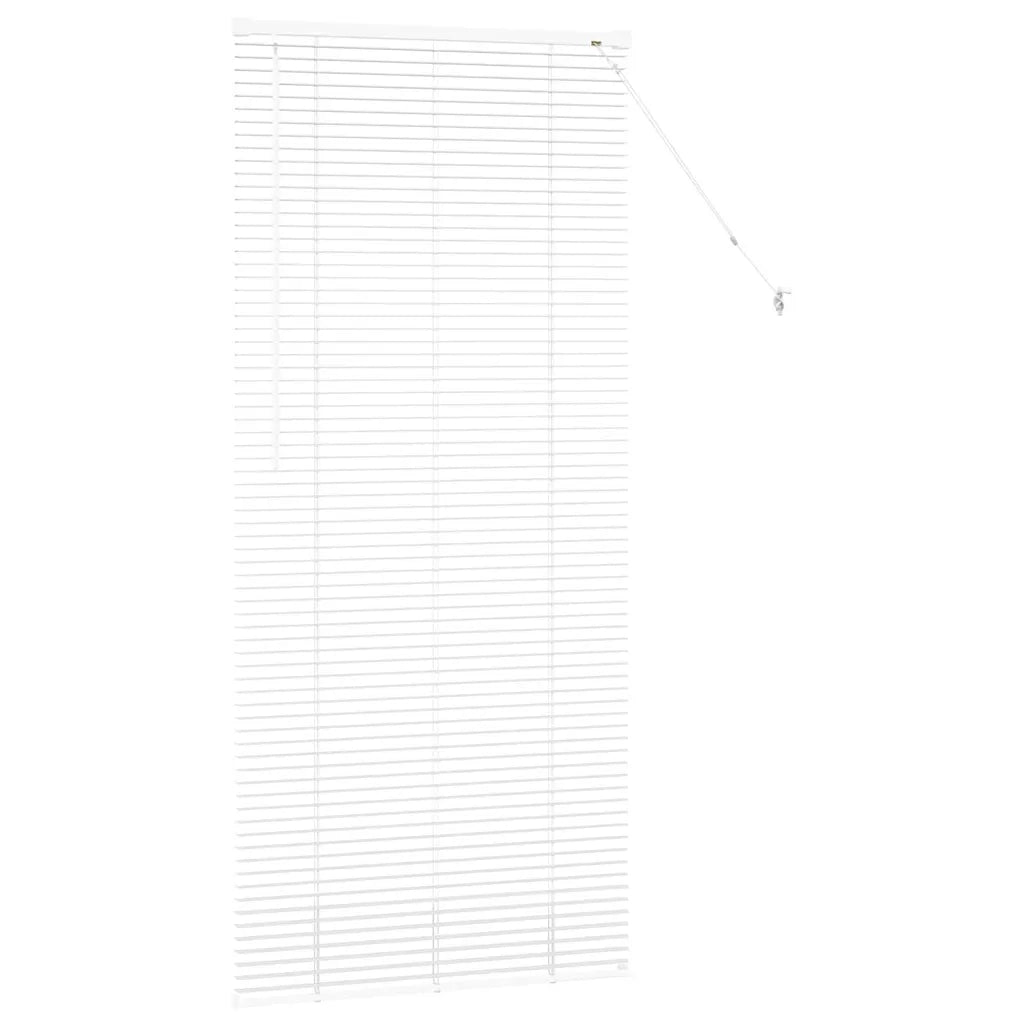 Tendaggi a Veneziana | Tenda a lamelle Bianco 175 x 80 cm Alluminio