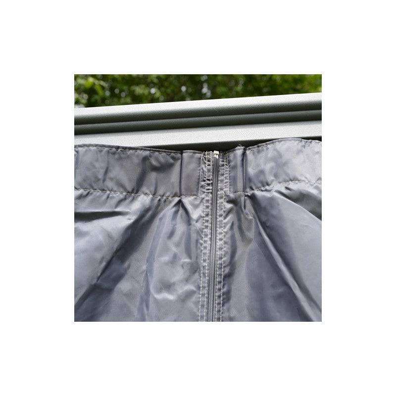 Set de 4 rideaux pour tonnelle Couv' Terrasse - 360x217 - GRIS