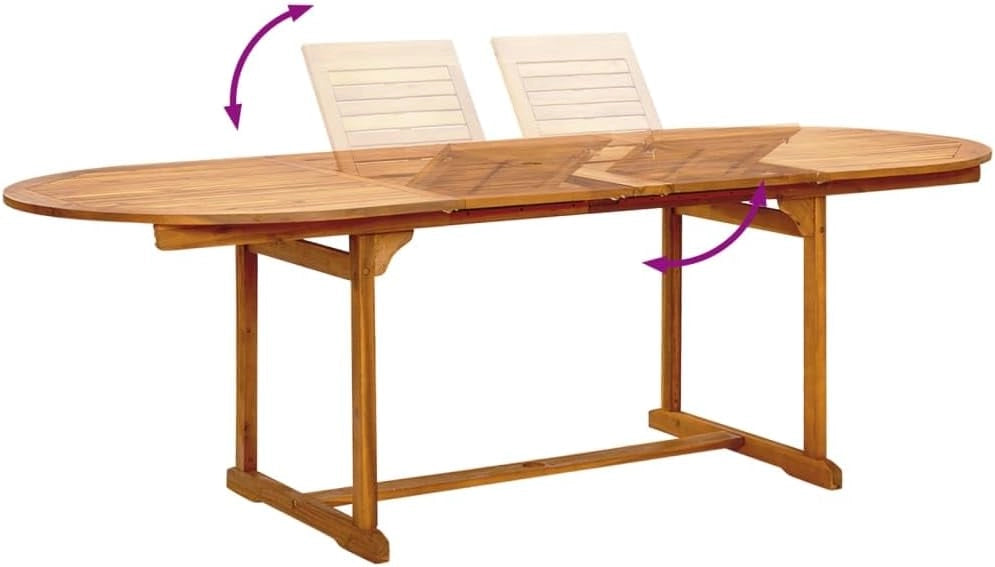 Set da pranzo da giardino 7 pezzi in legno massello di acacia e textilene, set tavolo e sedie da giardino, tavolo terrazza esterna e sedie, set terrazza, mobili da giardino esterno - 3279290