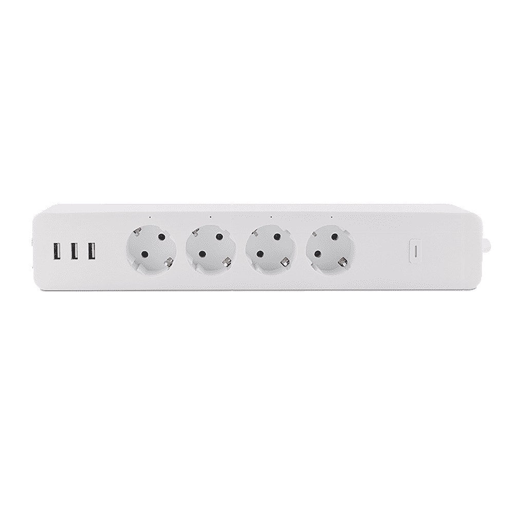 Trade Shop - Ciabatta Multipresa Smart Intelligente Wifi Con 4 Prese Ac 3 Porte Usb M3su411-eu -