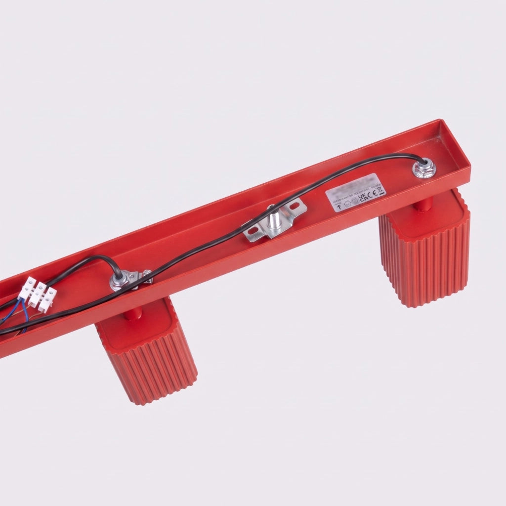 Plafoniera RAYO 4L rossa
