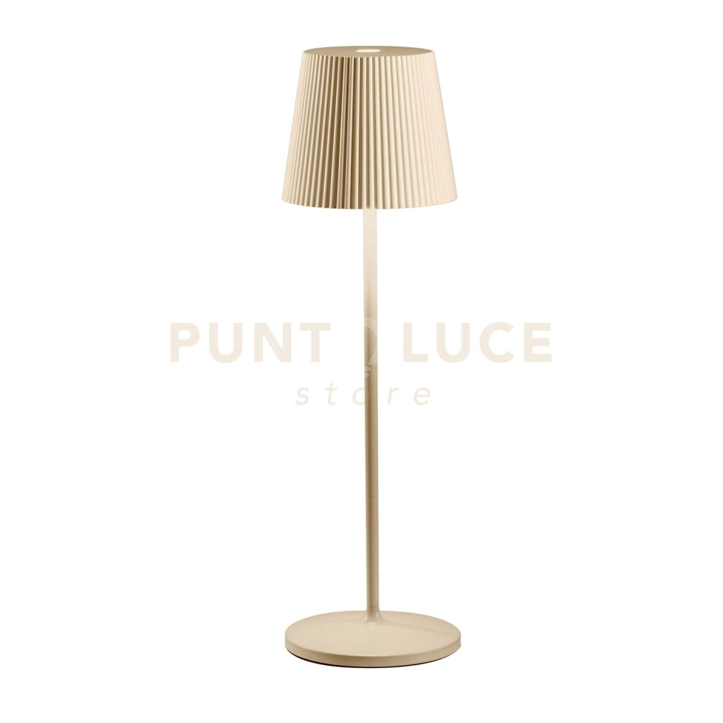 GLS050- LAMPADA RICARICABILE A BATTERIA BEIGE A LED 3000K 240LM 3W