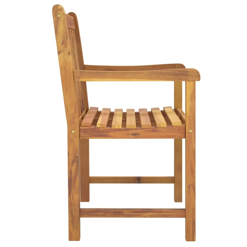 Sedie da Giardino 4 pz 56x55,5x90 cm Legno Massello di Acacia 3206272