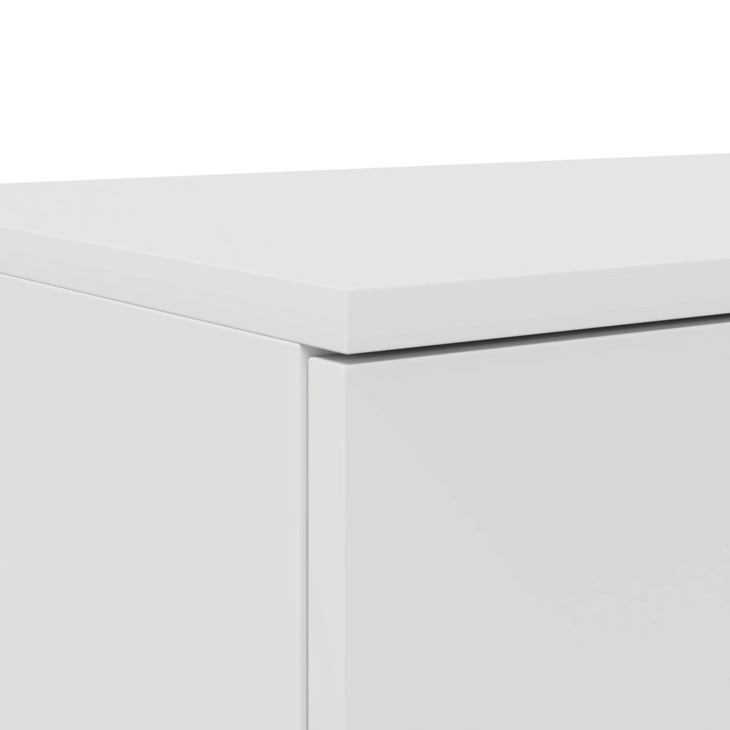 Cassetti per Letto Bianchi 135x36,5x16,5 cm in Legno Ingegnerizzato