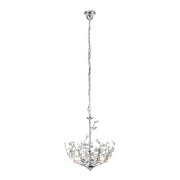 Lampada da terra a sospensione E14 altezza 124 cm cromata 03_0010726